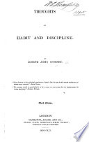 Thoughts on Habit and Discipline Book