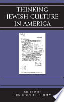 Thinking Jewish Culture in America Book PDF