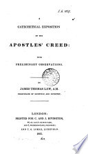 A catechetical exposition of the Apostles' creed