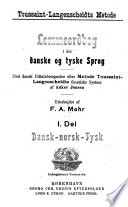 Taschenwörterbuch der dänischen und deutschen Sprache: T. Dänisch-Norwegisch-Deutsch
