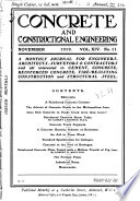 Concrete and Constructional Engineering