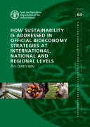 How Sustainability is Addressed in Official Bioeconomy Strategies at International, National and Regional Levels