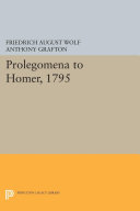 Prolegomena to Homer, 1795 Pdf/ePub eBook