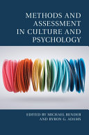 Methods and Assessment in Culture and Psychology Book
