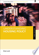 Understanding Housing Policy Book PDF