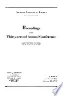 Proceedings of the ... Conferences of the Insurance Institutes of America ...