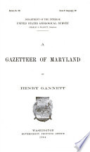 A Gazetteer of Maryland