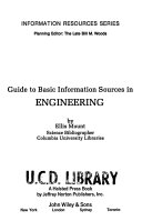 Guide to Basic Information Sources in Engineering