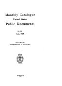 United States Government Publications Monthly Catalog