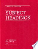 Library of Congress Subject Headings Book