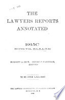 The Lawyers Reports Annotated