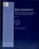 Bibliography  Ethical Legal   Social Implications of the Human Genome Project