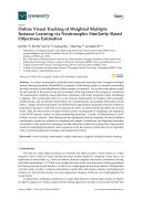 Online Visual Tracking ofWeighted Multiple Instance Learning via Neutrosophic Similarity-Based Objectness Estimation