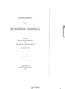 Supplement to the Richardson Memorial