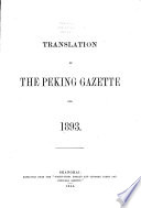 Translation of the Peking Gazette for ...