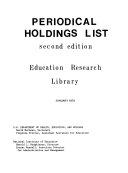 Periodical Holdings List