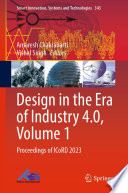 Design in the Era of Industry 4 0  Volume 1 Book PDF