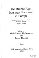 The Bronze Age-Iron Age Transition in Europe