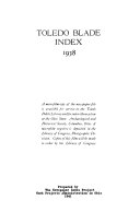 Toledo Blade Index, 1936-38