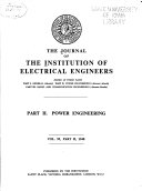Journal of the Institution of Electrical Engineers