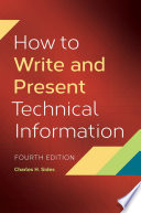 How To Write and Present Technical Information  4th Edition