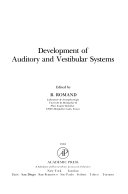 Development of auditory and vestibular systems Book