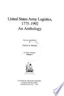 United States Army Logistics, 1775-1992 PDF Book By Charles R. Shrader