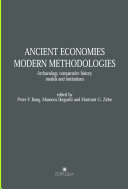 Ancient Economies, Modern Methodologies