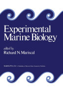 Experimental Marine Biology [Pdf/ePub] eBook