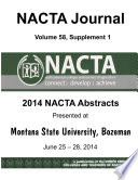 NACTA Journal Volume 58  Sup  1 Book