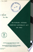 A Guide to the McNamara O Hara Service Contract Act of 1965
