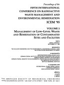 Proceedings of the     International Conference on Radioactive Waste Management and Environmental Remediation Book PDF
