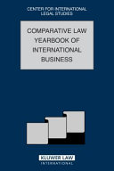 The Comparative Law Yearbook of International Business 2007
