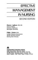 Effective Management in Nursing Book