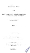 Collections of the New York Historical Society for the Year    