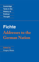 Fichte  Addresses to the German Nation