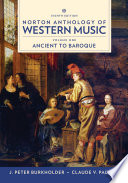 Norton Anthology of Western Music Book