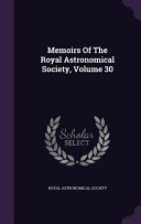 Memoirs of the Royal Astronomical Society