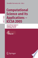 Computational Science And Its Applications - Iccsa 2005
