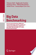 Big Data Benchmarking