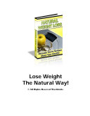 The Most Natural and Healthy Weight Loss Guide   Plus Bonus