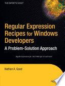 Regular Expression Recipes for Windows Developers