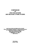 Compendium of HHS Evaluations and Relevant Other Studies