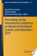 Proceedings of the International Conference on Advanced Intelligent Systems and Informatics 2019 Book