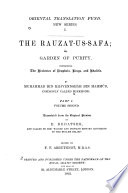 The Rauzat-us-safa, Or, Garden of Purity: v. 1-2. The histories of prophets, kings, and khalifs PDF Book By Muḥammad ibn Khāvandshāh Mīr Khvānd
