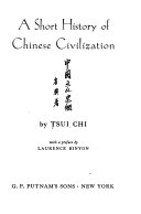A Short History of Chinese Civilization