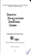 Safety evaluation of existing dams