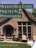 Modern Real Estate Practice in Pennsylvania Book PDF
