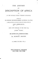 The History and Description of Africa and of the Notable Things Therein Contained