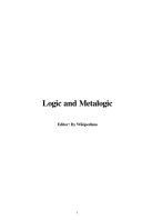 Logic and Metalogic